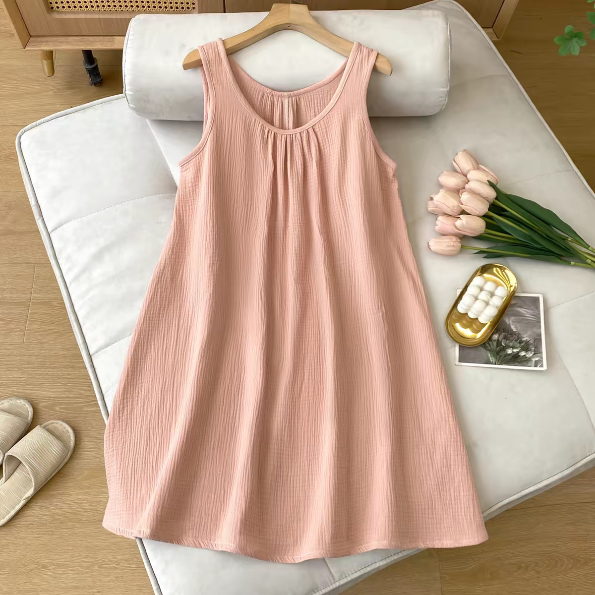 Summer Casual Women's Sleevele - Midi Dress 评论和价格