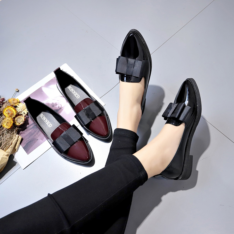 Black/ Wine Red Patent Leather - Womens Heels 评论和价格