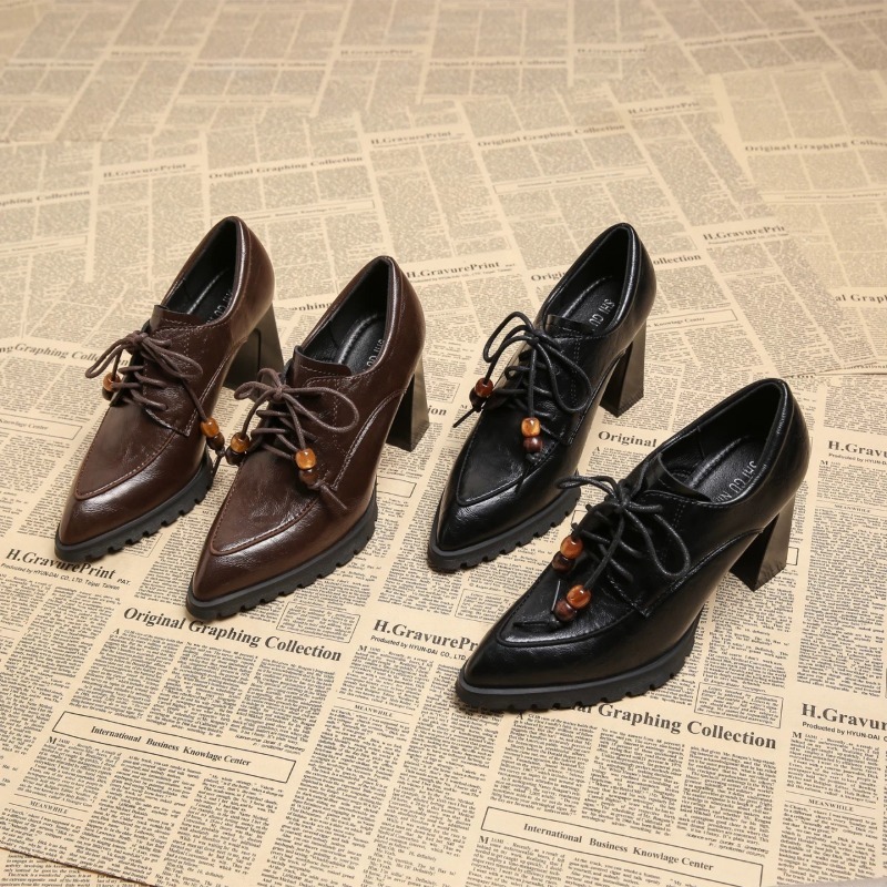 Retro Strappy Deep Mouth Singl - Pump Heel Block 评论和价格