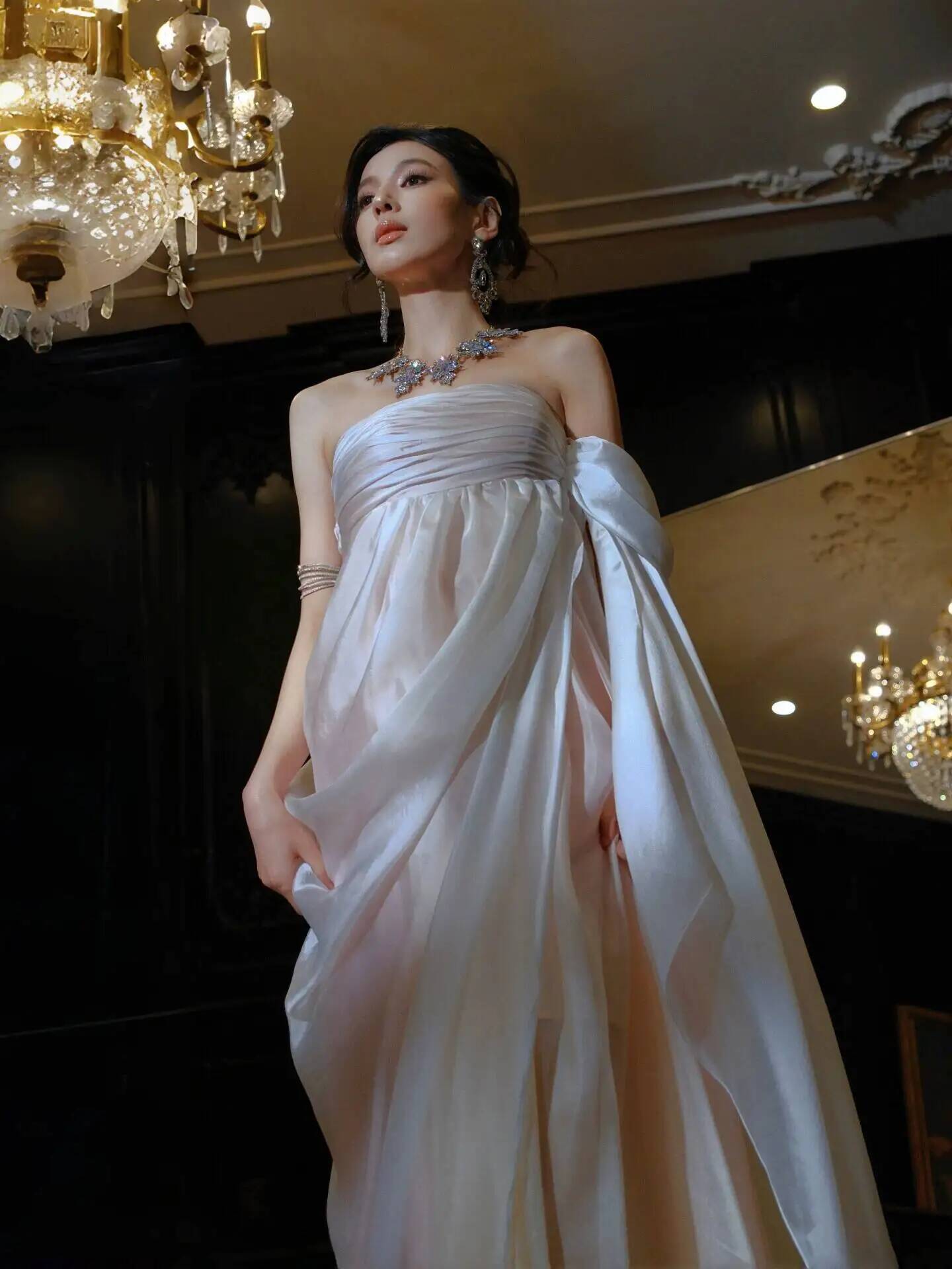 Strapless Flowy Chiffon Evenin - Formal Dress 评论和价格