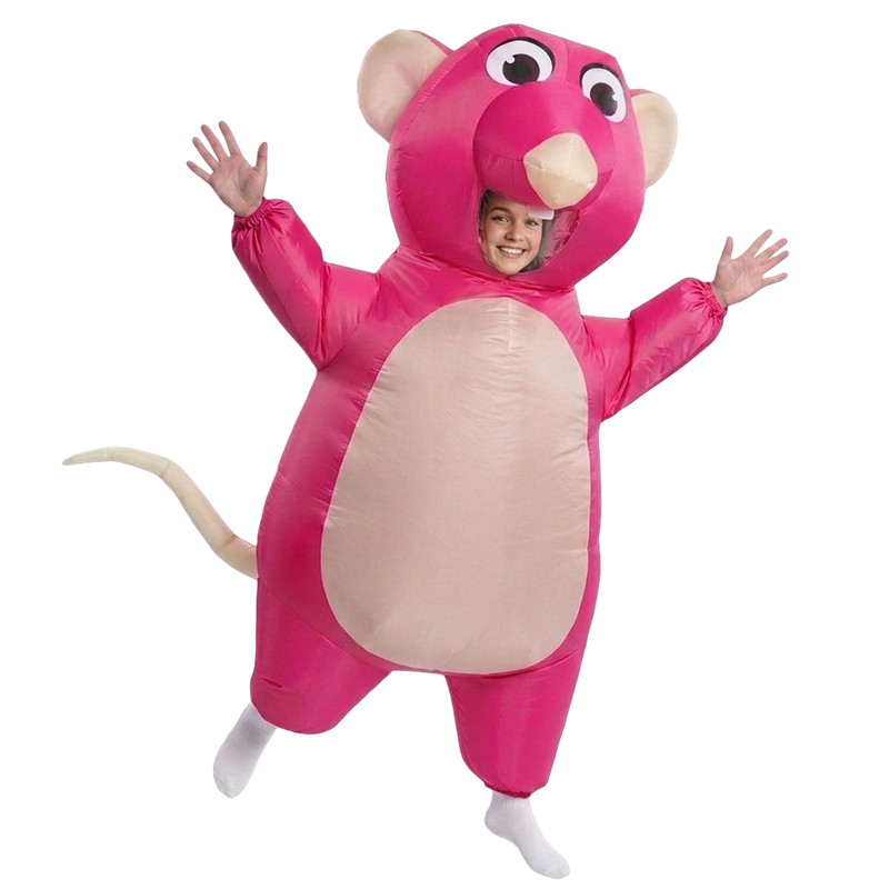 Cartoon Mouse Inflatable Costu - Womens Suit 评论和价格
