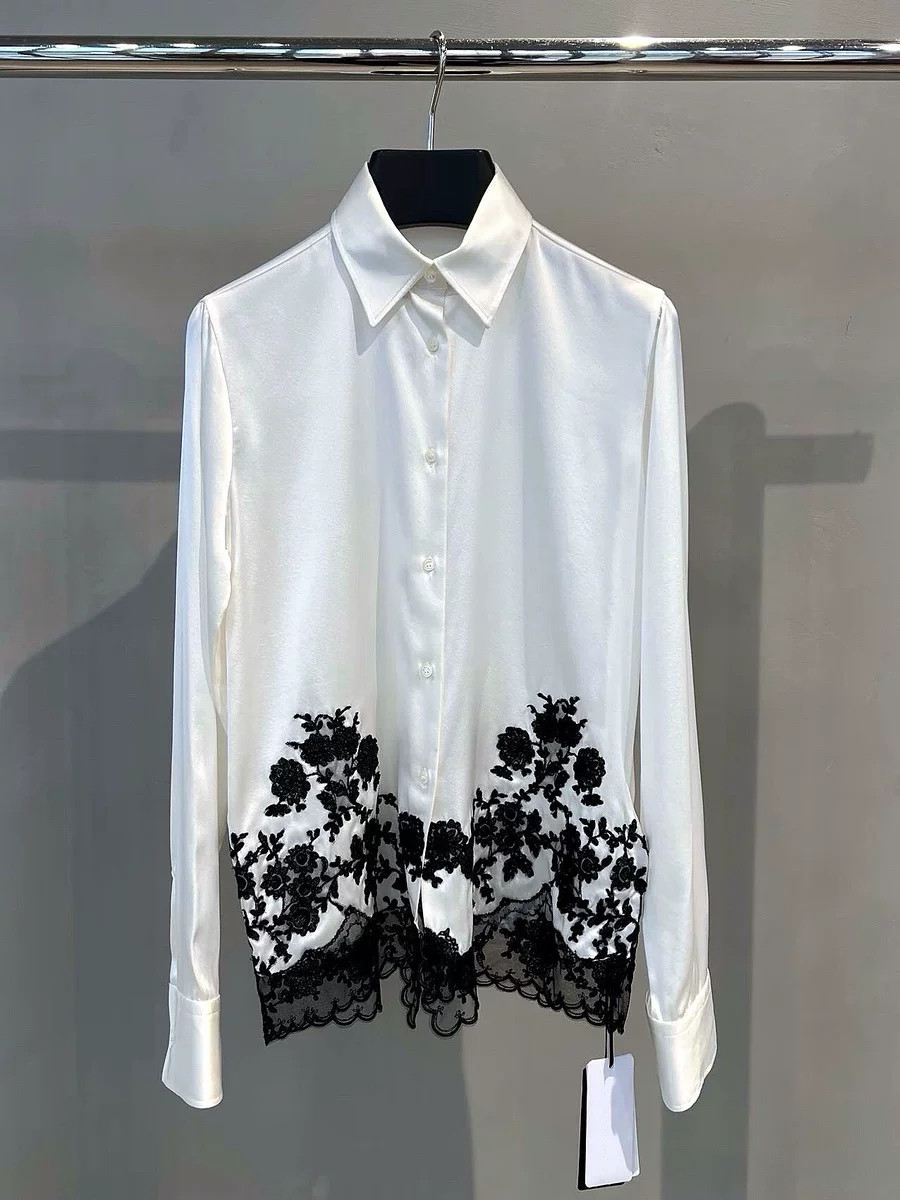 High Quality Silk Satin Women' - Silk Blouse 评论和价格
