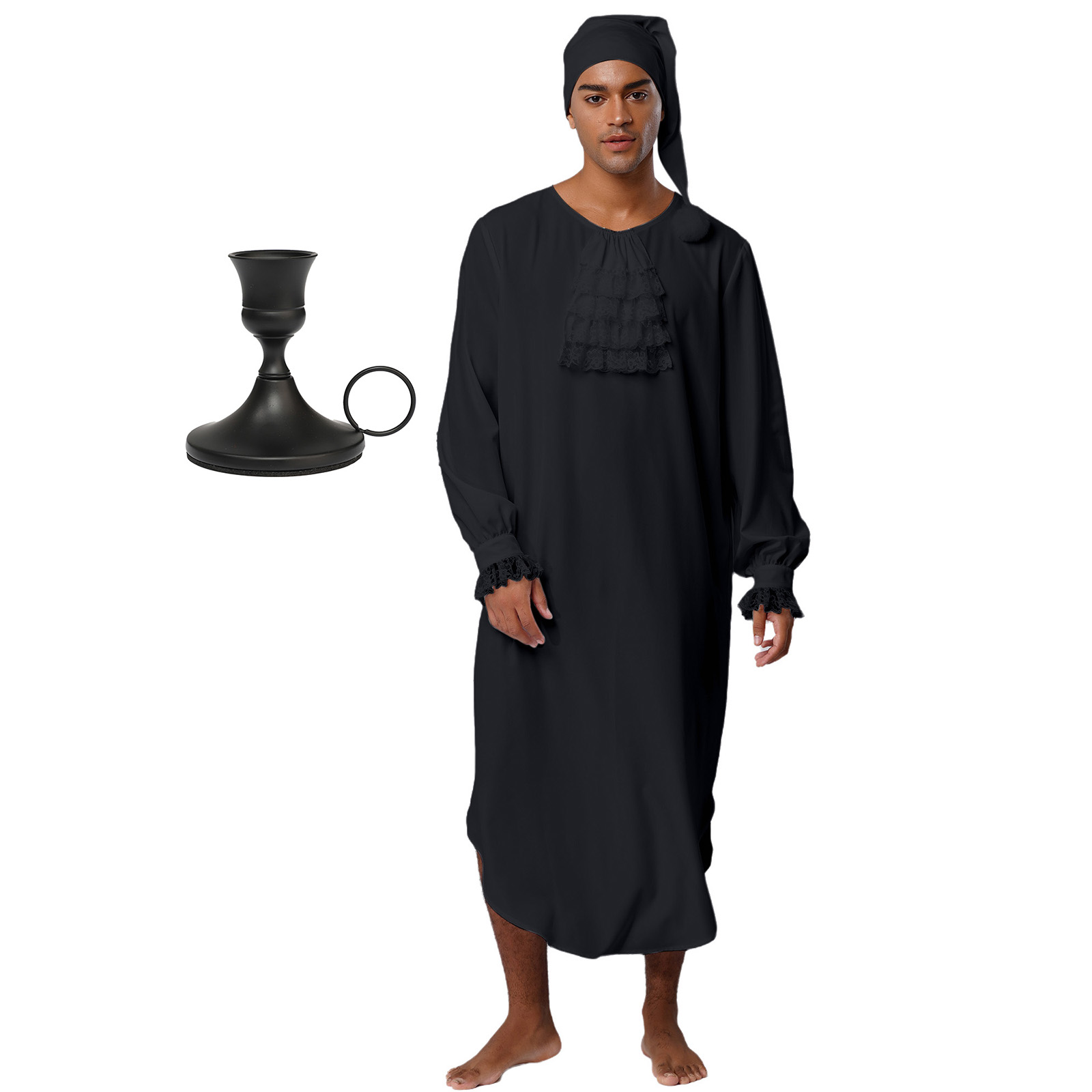 Mens Medieval Victorian Nightg - Lace Dress 评论和价格