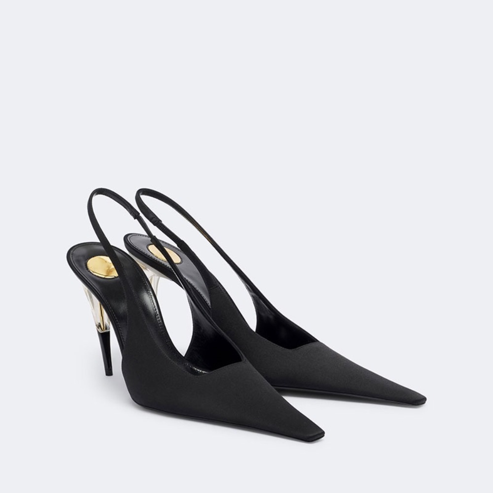 Women Satin Pointed‑Toe Stilet - Formal Dress 评论和价格