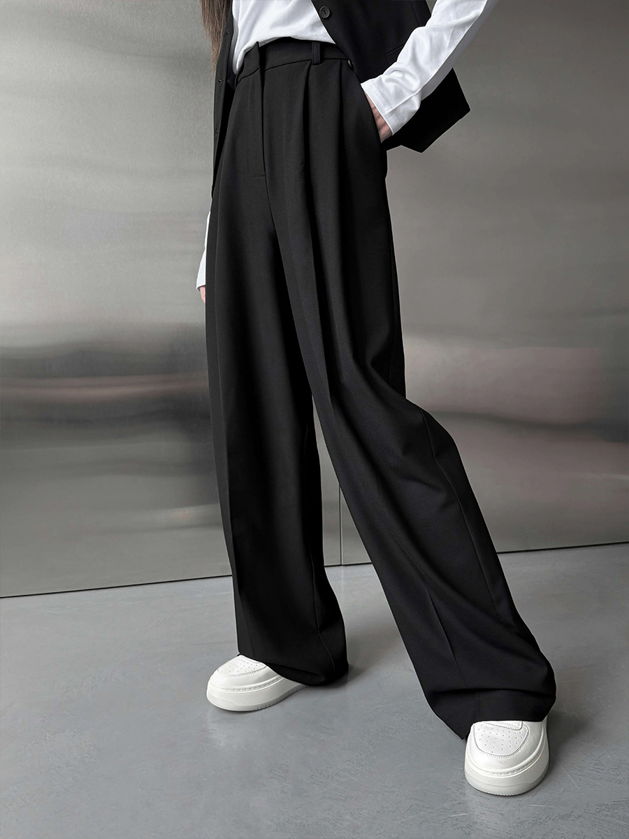 Women Suit Pants Wide Leg Trou - Tailored Trouser Wide 评论和价格